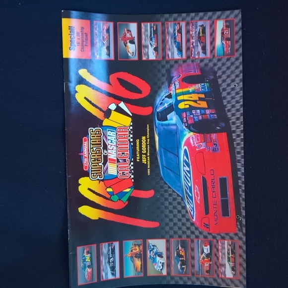 Four Vintage NASCAR Calendars - Picture 6 of 9